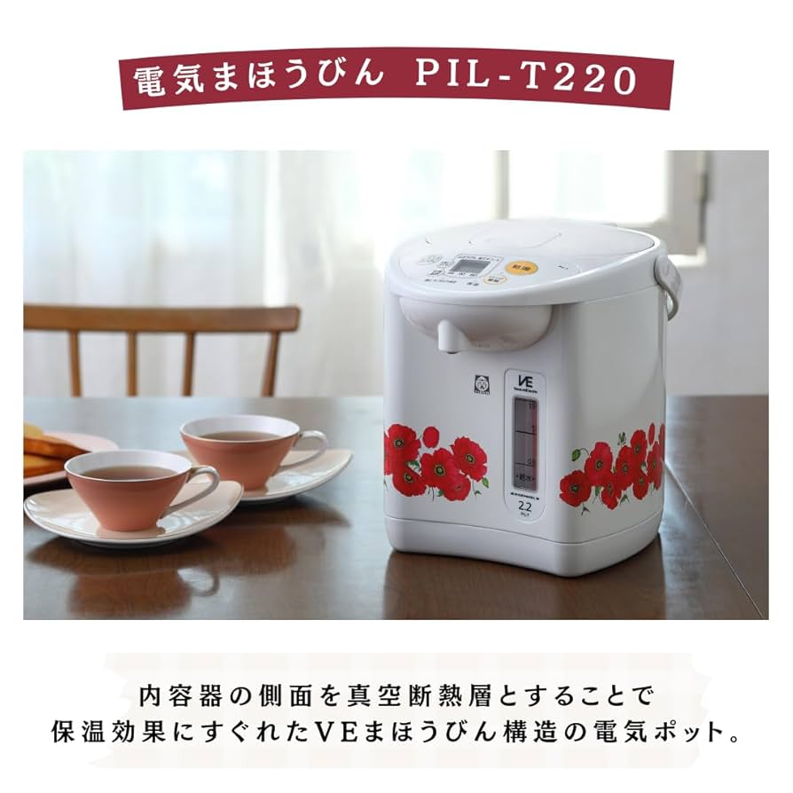 YJ出品　新品未使用　タイガー 復刻版 レトロ　電気ポット タイガー魔法瓶100周年記念モデル レトロ柄復刻シリーズが登場